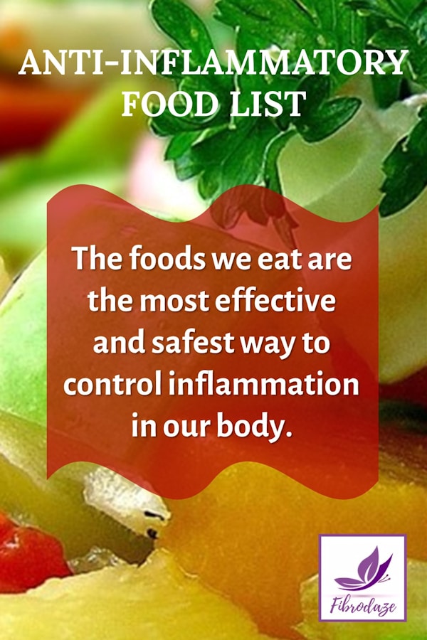 Anti-Inflammatory Food List